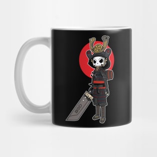 Red Skull Samurai Mug